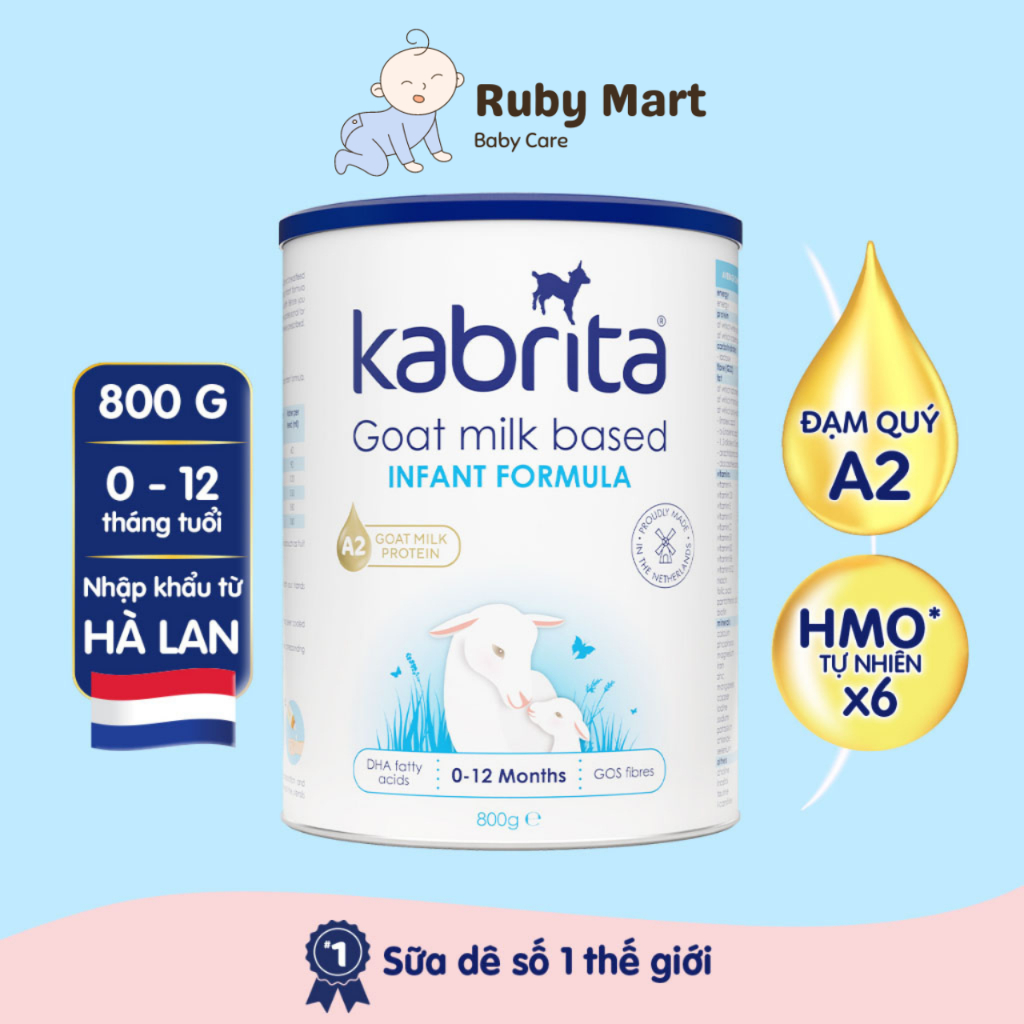 [ Date 2/25 ]Sữa dê Kabrita Số 1 800g (0-12 tháng)
