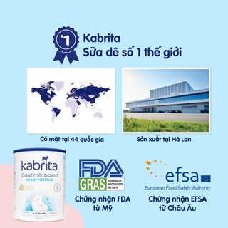 [ Date 2/25 ]Sữa dê Kabrita Số 1 800g (0-12 tháng)