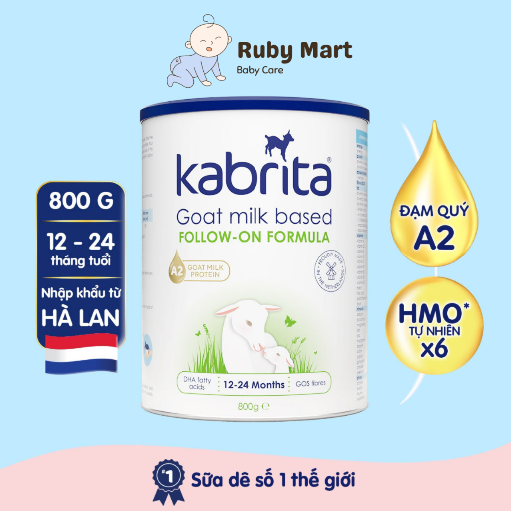 [ Date T2/25 ]Sữa dê Kabrita Số 2 800g (1-2 tuổi)