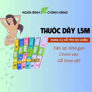 Thước dây đo eo,bụng ,đo chiều cao nhiều màu bền đẹp