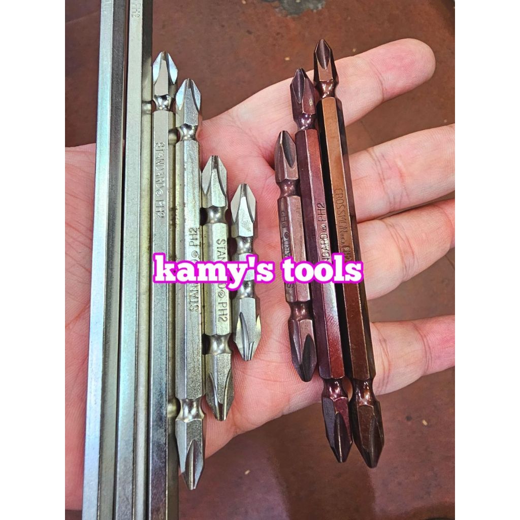 Mũi xiết bắn vít 2 đầu bake dẹp ph2 6mm đuôi 1/4 inch Standard dài 45mm 65mm 100mm 110mm 150mm 200mm 250mm