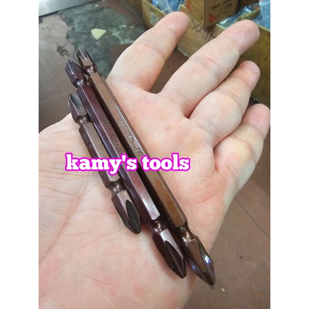 Mũi xiết bắn vít 2 đầu bake dẹp ph2 6mm đuôi 1/4 inch Standard dài 45mm 65mm 100mm 110mm 150mm 200mm 250mm