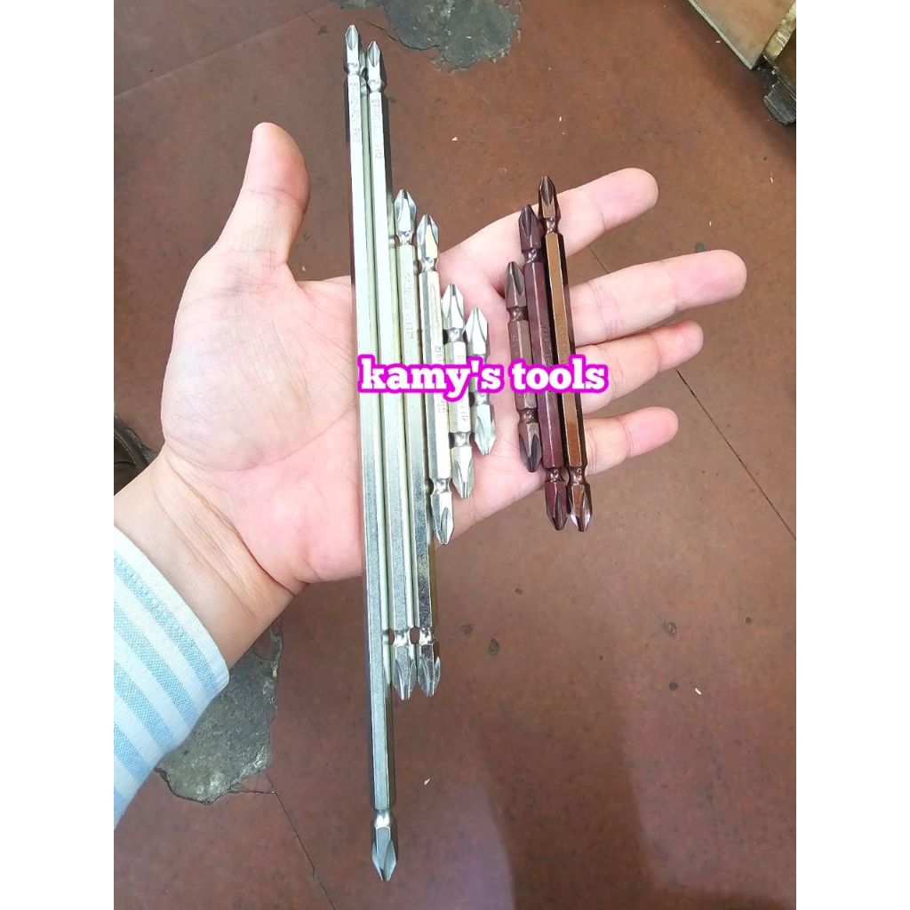 Mũi xiết bắn vít 2 đầu bake dẹp ph2 6mm đuôi 1/4 inch Standard dài 45mm 65mm 100mm 110mm 150mm 200mm 250mm