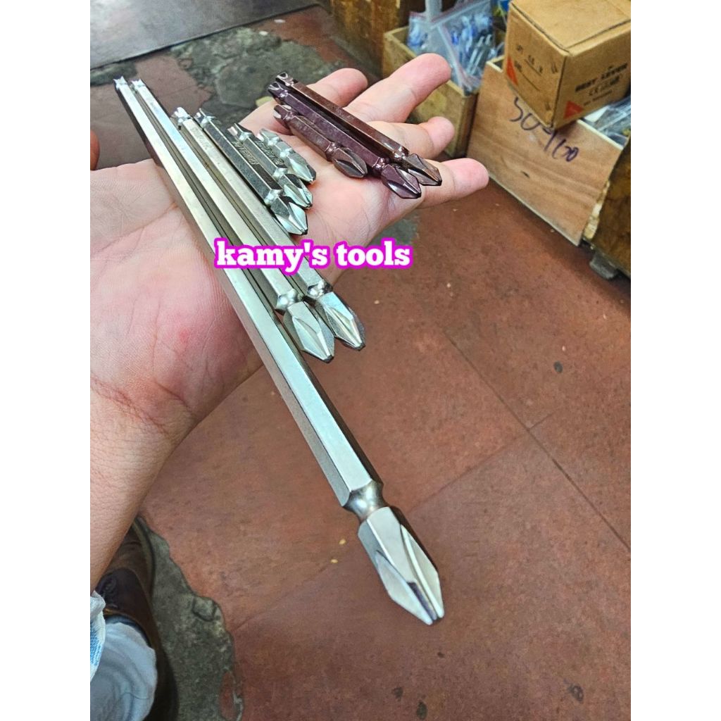 Mũi xiết bắn vít 2 đầu bake dẹp ph2 6mm đuôi 1/4 inch Standard dài 45mm 65mm 100mm 110mm 150mm 200mm 250mm