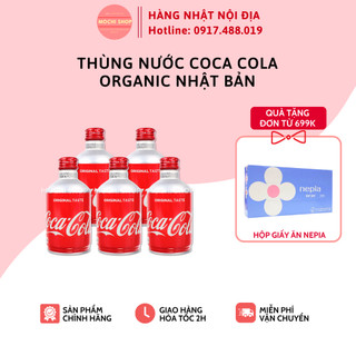 Thùng nước giải khát có gas Coca Cola Organic Nhật Bản