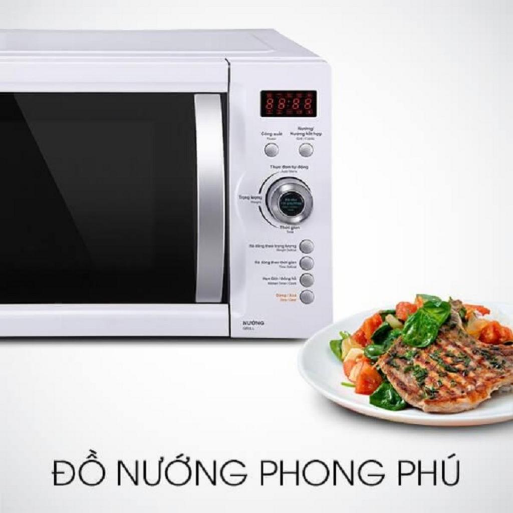 Lò vi sóng Sharp R-G371VN-W 23 lít | Lò nướng G371VN màu trắng | Lò vi sóng có nướng G371 1000W | BH chính hãng 12 tháng