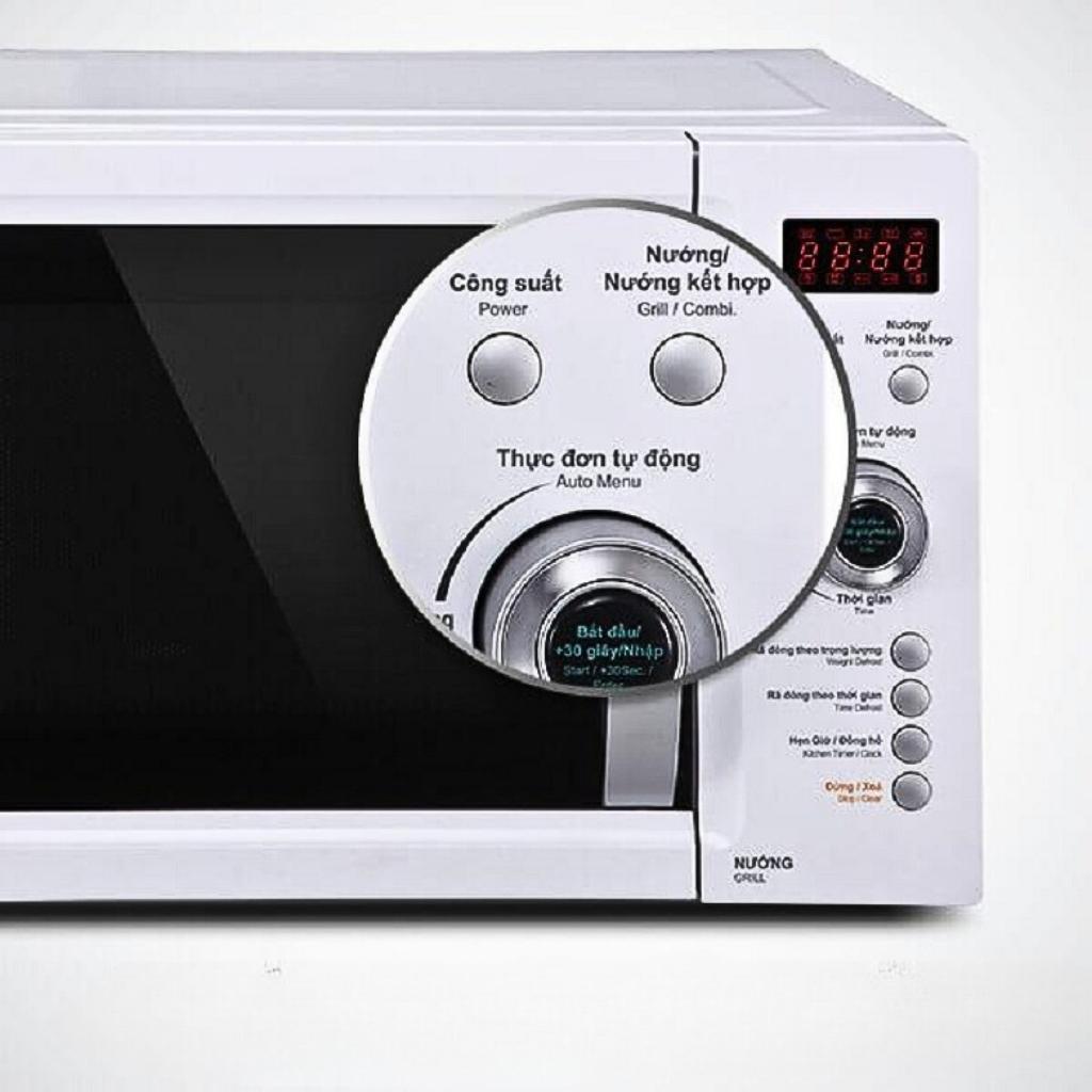 Lò vi sóng Sharp R-G371VN-W 23 lít | Lò nướng G371VN màu trắng | Lò vi sóng có nướng G371 1000W | BH chính hãng 12 tháng