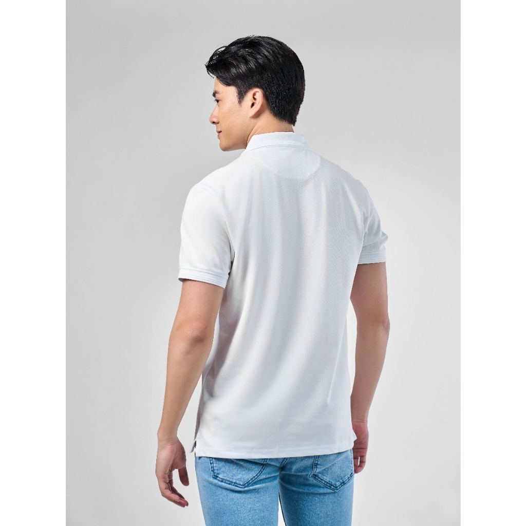 OWEN - Áo polo ngắn tay Body Fit màu Trắng chất liệu Cotton - Spandex - APV231497