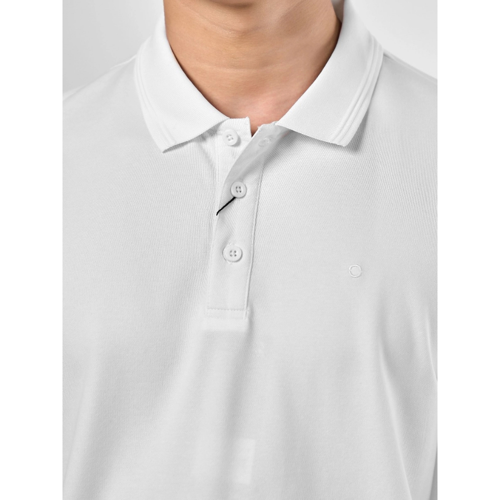 OWEN - Áo polo ngắn tay Body Fit màu Trắng chất liệu Cotton - Spandex - APV231497