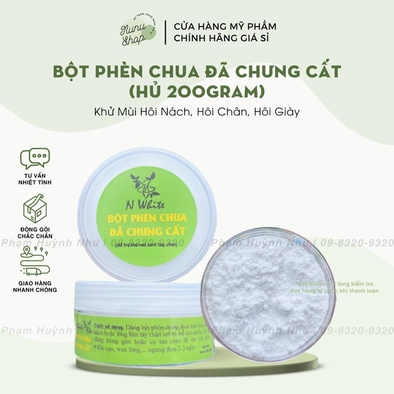BỘT PHÈN CHUA ĐÃ CHƯNG CẤT 200gr