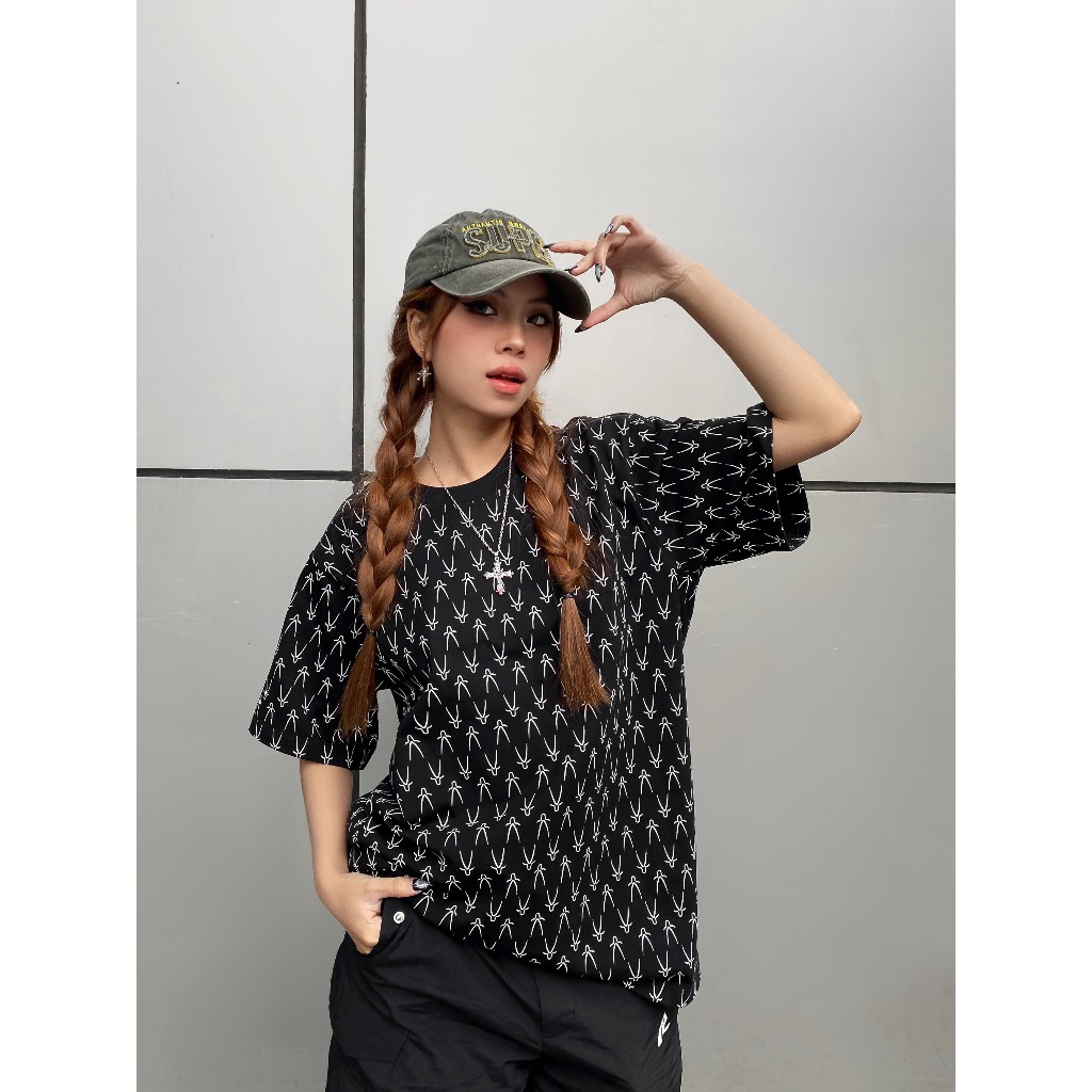 Áo thun tay lỡ X-Lunacy phông Unisex nam nữ Cotton oversize form rộng LUNACY