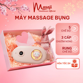 Đai massage chườm ấm bụng, mát xa làm nóng giảm đau bụng kinh quà sinh nhật cho nữ chính hãng Masaji