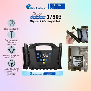Bơm lốp ô tô michelin 17903 không dây cao cấp - hàng chính hãng