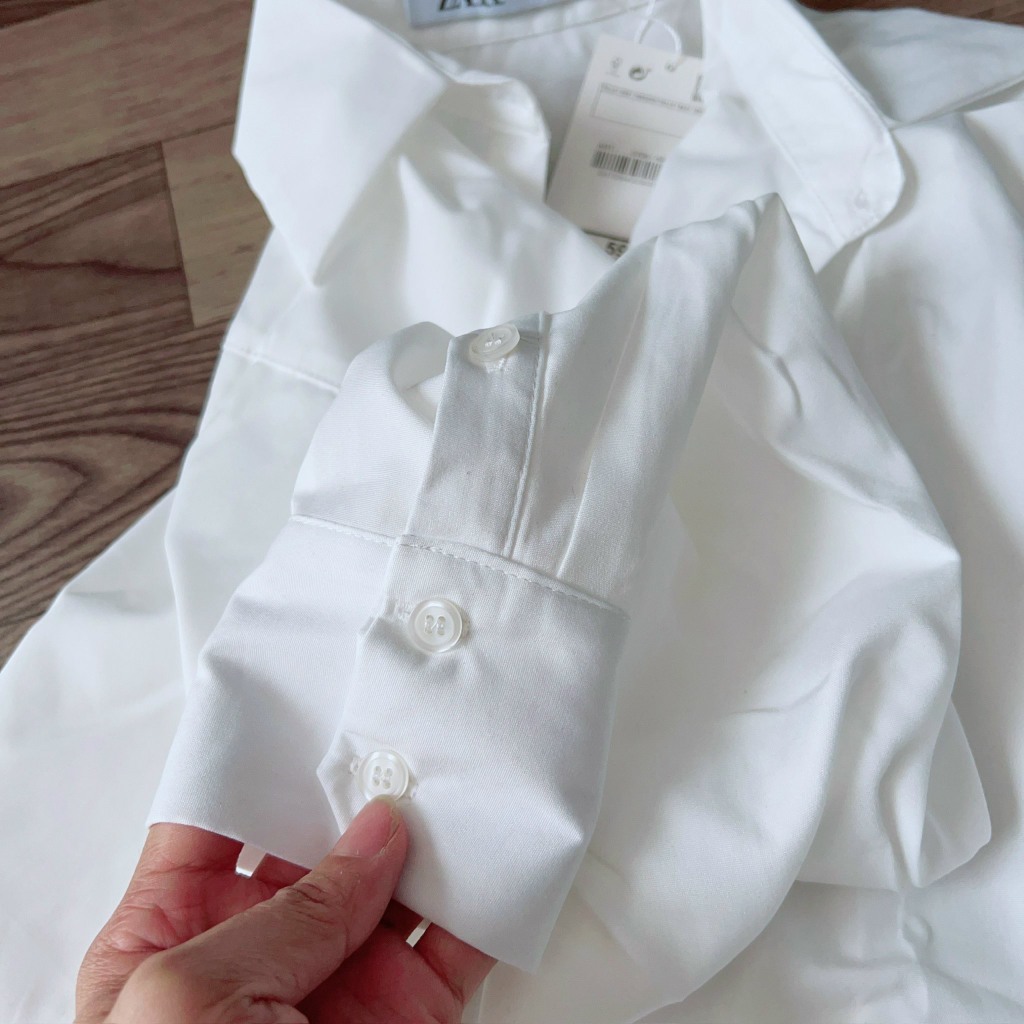 Áo sơmi trắng trơn