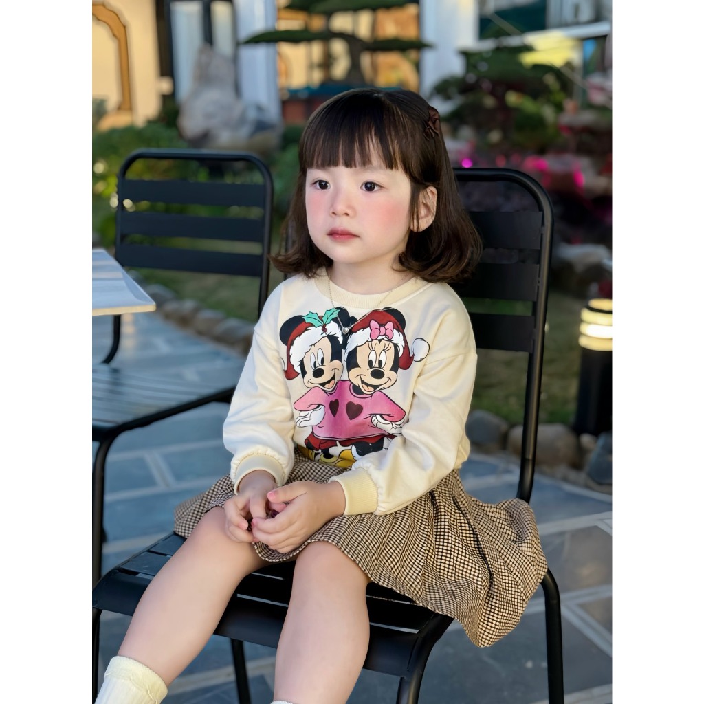 SET 3 ÁO NỈ MICKEY NOEL CHO BÉ