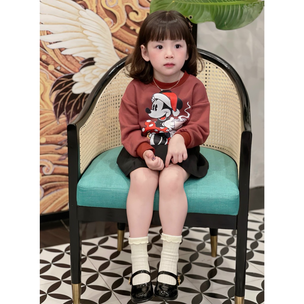 SET 3 ÁO NỈ MICKEY NOEL CHO BÉ