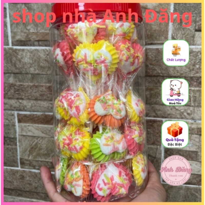 Hủ 50 cây kẹo dẻo xiên que