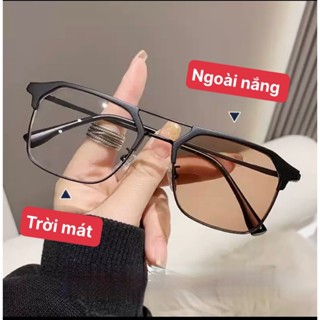 Gọng kính 0 độ, kính râm và mắt kính đổi màu khi ra nắng giành cho nam nữ form vừa mã Z77 - Mắt Kính Quang Minh