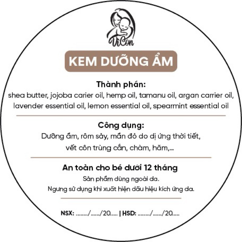 Kem dưỡng ẩm, hỗ trợ nứt nẻ, khô da, vdcđ, chàm, hăm