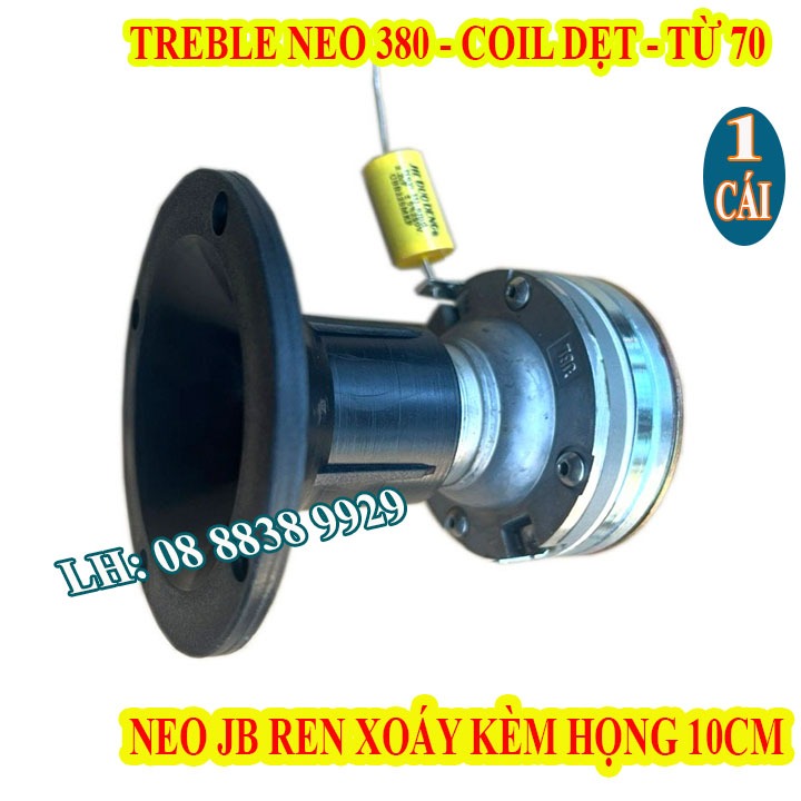 CỦ TREBLE NEO JB COIL 38 DÂY NHÔM DẸT, TỪ 70, NHẬP KHẨU, KÈM HỌNG 10cm - GIÁ 1 LOA