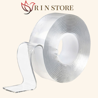 Băng Keo 2 Mặt Nano Siêu Dính Trong Suốt Dày 1mm Chất Liệu Acrylic Ứng Dụng Được Nhiều Nơi RIN