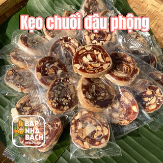 500gr Kẹo chuối đậu phộng cuộn bánh tráng- Đặc sản Bến Tre- Ít đường