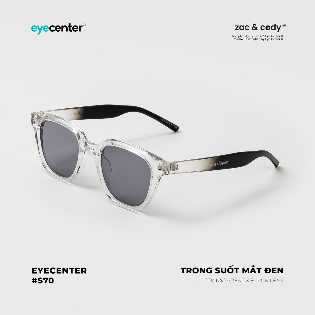 Kính mát nam nữ chính hãng EYECENTER S70-S nhựa dẻo siêu nhẹ nhập khẩu by Eye Center Vietnam