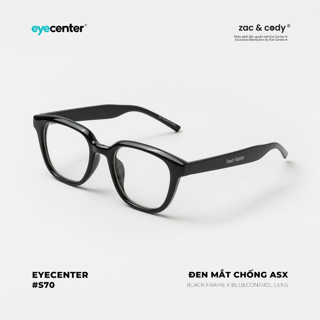 Kính mát nam nữ chính hãng EYECENTER S70-S nhựa dẻo siêu nhẹ nhập khẩu by Eye Center Vietnam