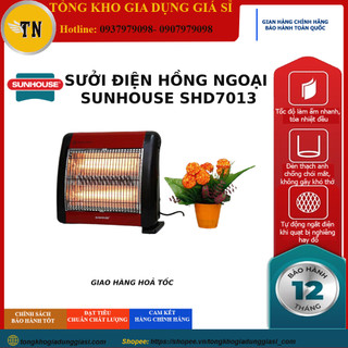 Sưởi Điện Hồng Ngoại SUNHOUSE SHD7013, hàng chính hãng, Bảo hành 12 tháng
