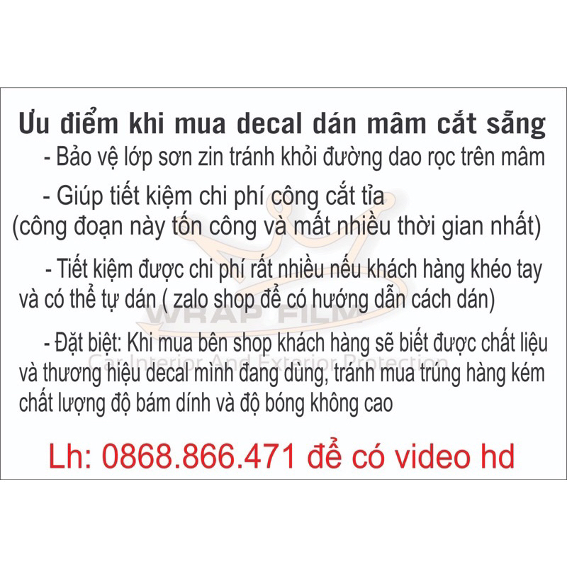 Decal dán mâm Innova