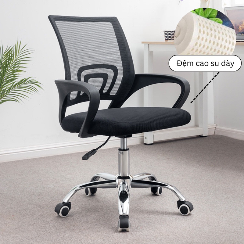 ghế xoay làm việc văn phòng lưng lưới xoay tròn 360 độ cao cấp Trường Mai Sài Gòn | BigBuy360 - bigbuy360.vn