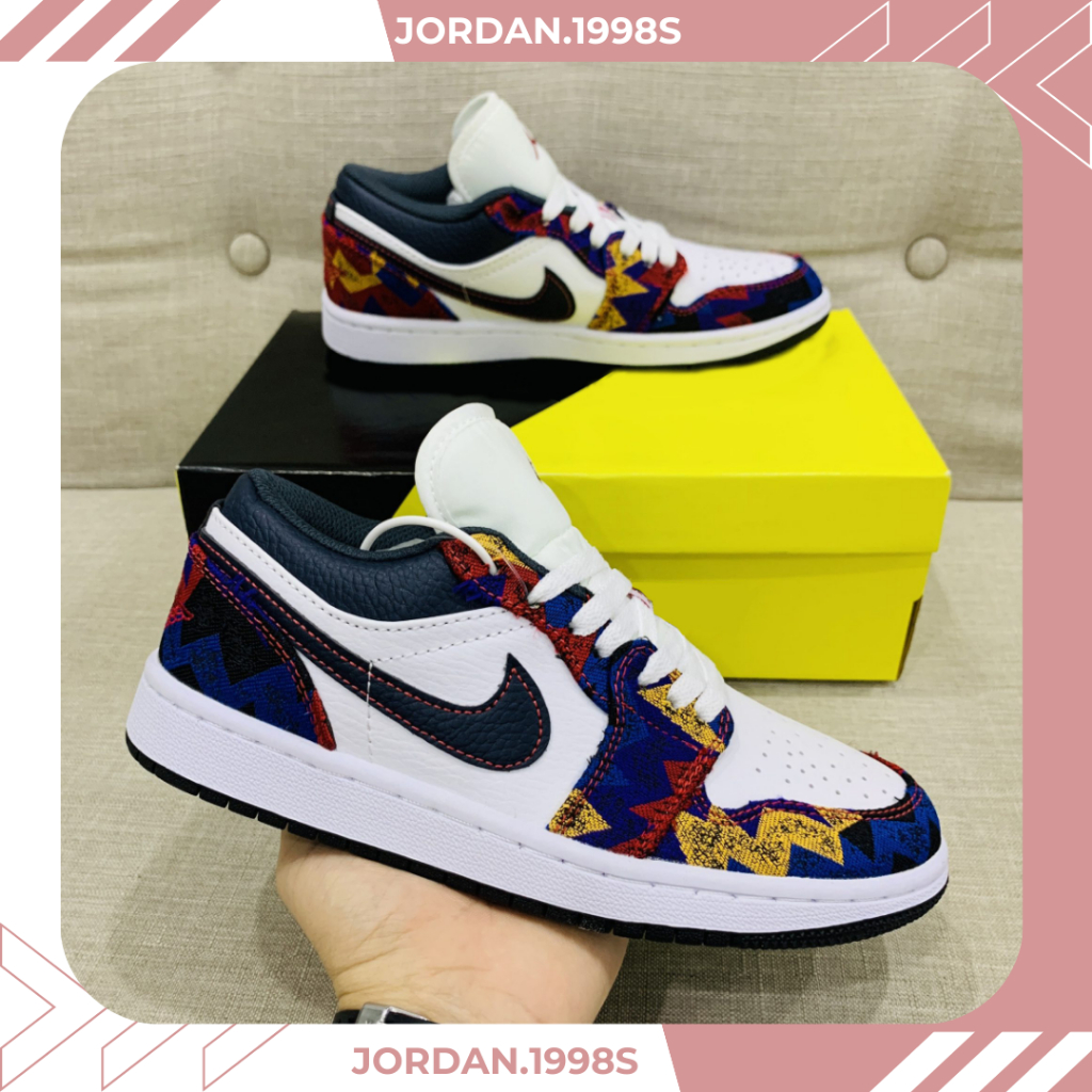 Giày Jordan Cổ Thấp Nam Nữ,Giày JD1 Cổ Thấp Thời Trang Dành Cho Nam Và Nữ Full Box Bill