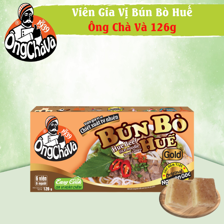 Viên Gia Vị Bún Bò Huế Ông Chà Và Gold 126gr 