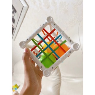 Đồ chơi giáo dục montessori - đồ chơi khối lập phương cảm biến màu montessori giáo dục sớm cho bé. combo