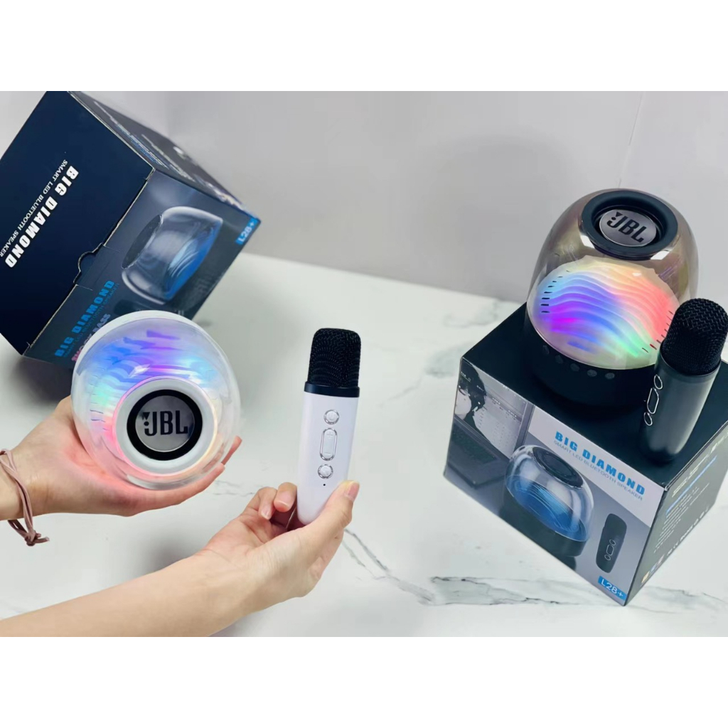 Loa Bluetooth Karaoke L28 Kèm Mic Không Dây Bass Mạnh Âm Thanh Rõ Full Box TECHHIGH