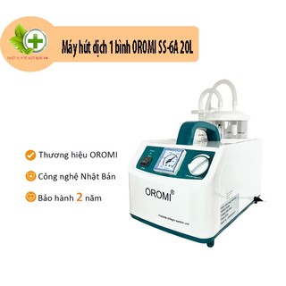 Máy hút dịch 1 bình oromi ss-6a 20l, máy hút mũi, máy hút đờm - hàng chính hãng bảo hành 12 tháng