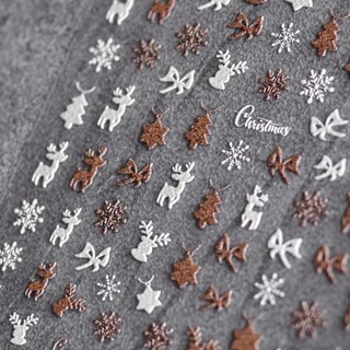 Sticker Noel - Sticker lụa cao cấp Tomoni dán móng tay (2381)