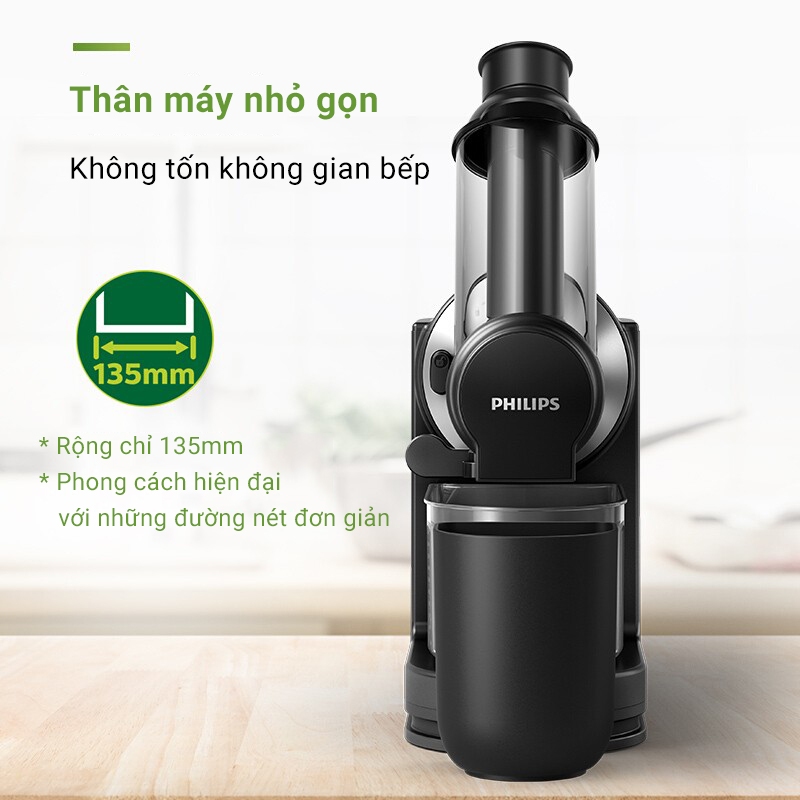 Máy ép chậm Philips trục ngang ép trái cây hoa quả HR1889/71 đa năng 150W Bảo hành 24 tháng - Podi92