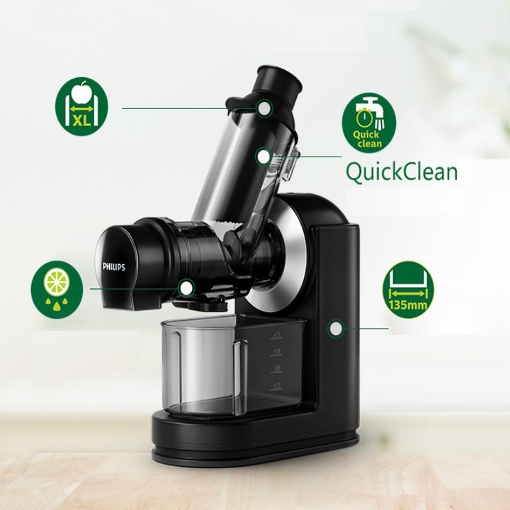 Máy ép chậm Philips trục ngang ép trái cây hoa quả HR1889/71 đa năng 150W Bảo hành 24 tháng - Podi92