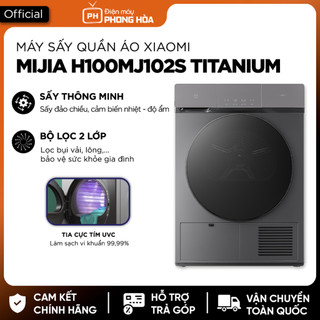 Máy sấy quần áo Xiaomi Mijia H100MJ102S Titanium – công suất lớn 10kg, khử trùng UVC, sấy bơm nhiệt