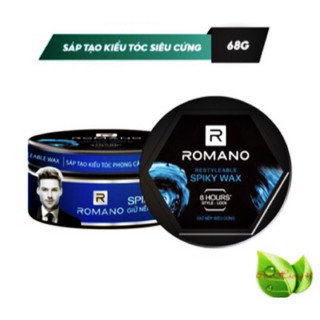 Sáp (wax) giữ nếp tóc Romano Restyleable wax 68g/hộp