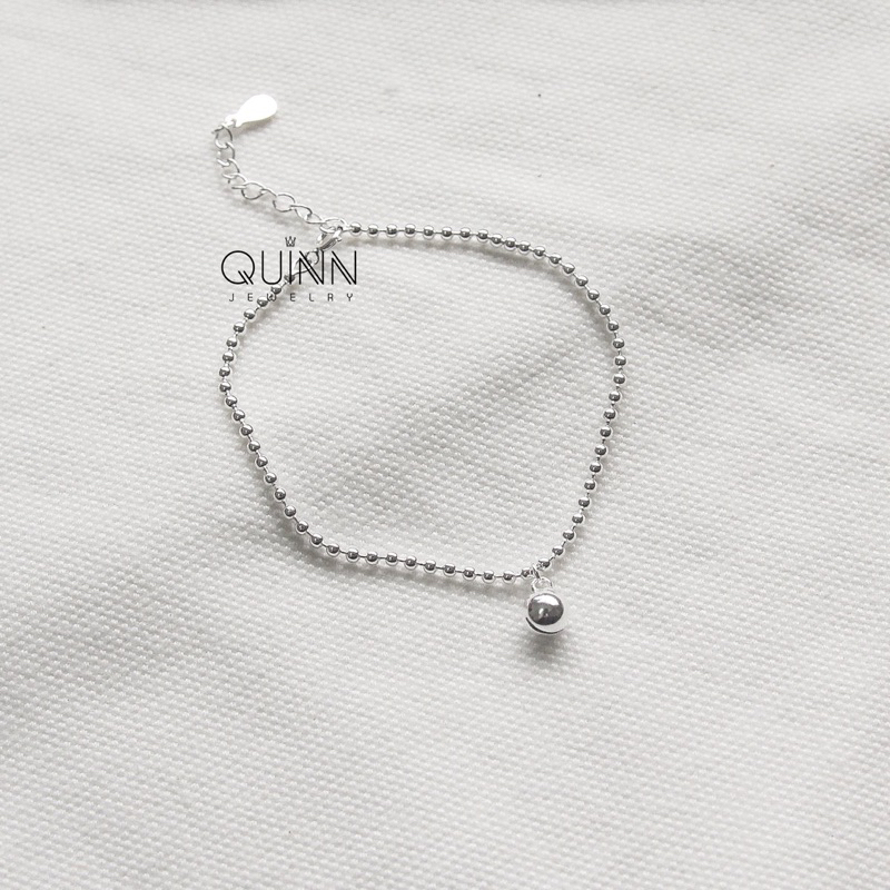 Lắc tay Mini Bell, lắc tay bạc nữ bi nhỏ treo chuông Quinn jewelry