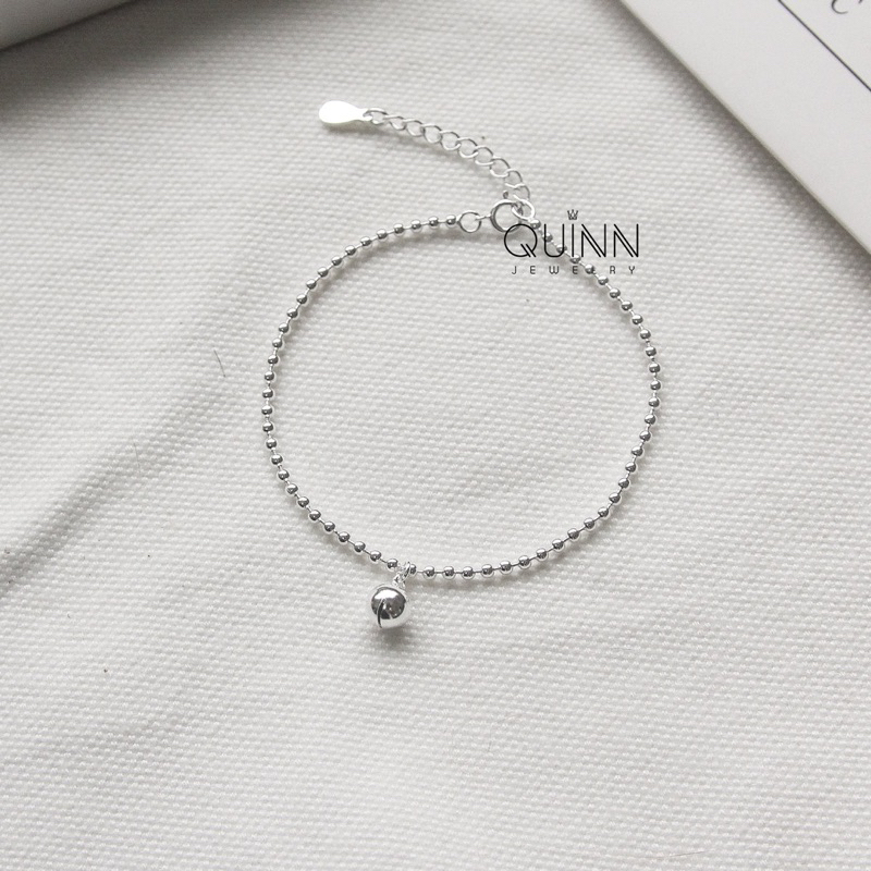 Lắc tay Mini Bell, lắc tay bạc nữ bi nhỏ treo chuông Quinn jewelry