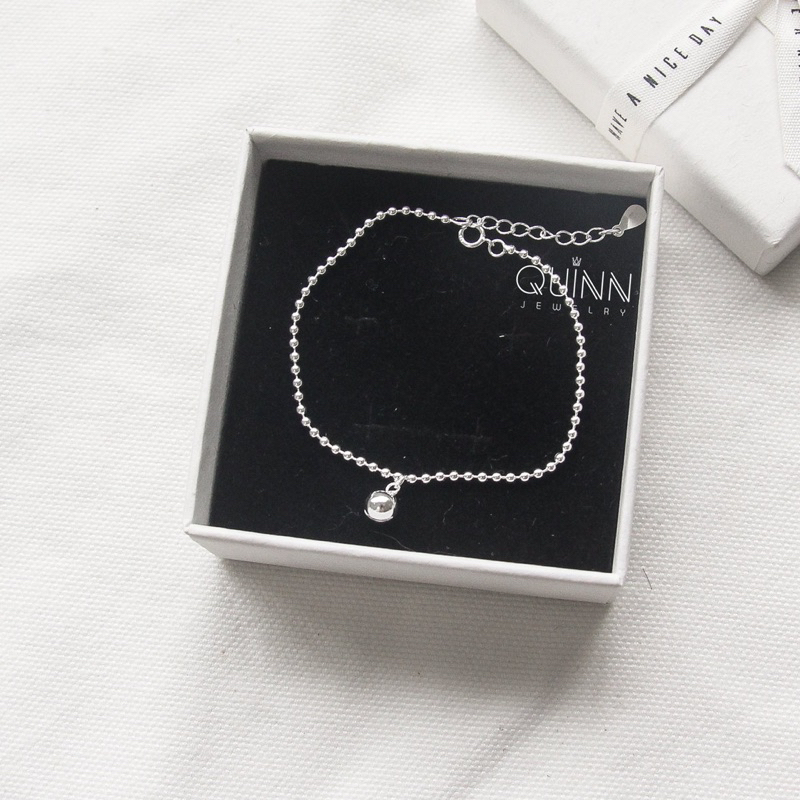 Lắc tay Mini Bell, lắc tay bạc nữ bi nhỏ treo chuông Quinn jewelry