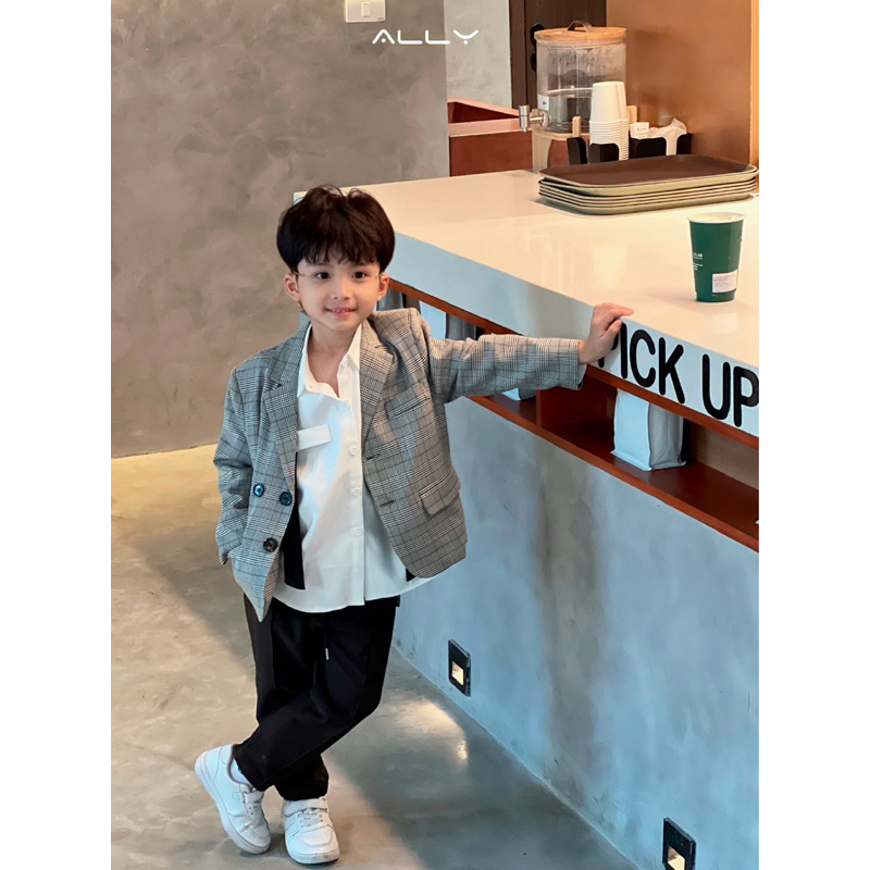 Áo vest kẻ bé trai Ally store mã K720