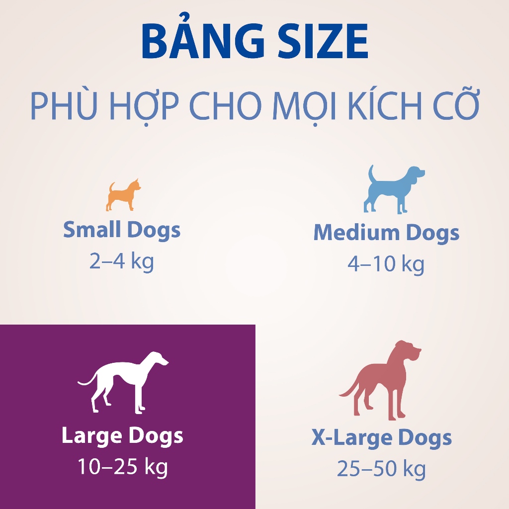 NexGard - Viên nhai phòng & trị ve, rận, bọ chét, ghẻ demodex, sarcoptes dành cho chó size L (10-25kg) - 1 hộp 6 viên
