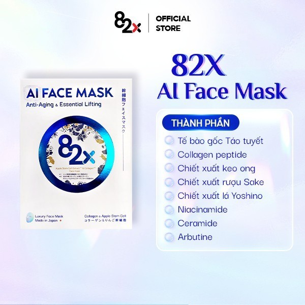 Mặt nạ 82X AI Beauty Mask Mặt Nạ Dưỡng Ẩm Da Nhật Bản