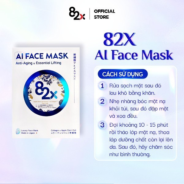 Mặt nạ 82X AI Beauty Mask Mặt Nạ Dưỡng Ẩm Da Nhật Bản