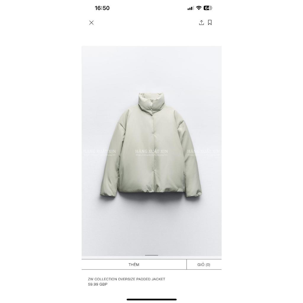 Áo khoác phao parka ZR hàng xuất dư xịn kiểu dáng độc lạ