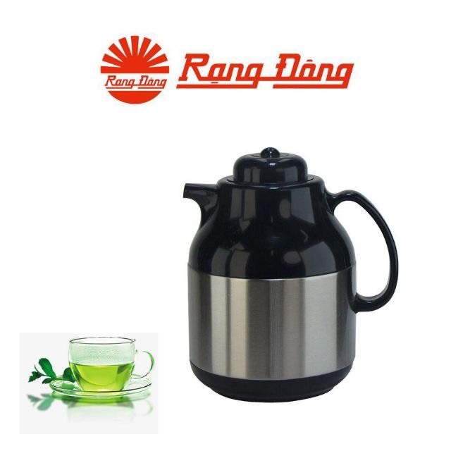 Phích nước nóng giữ nhiệt Rạng Đông 1 lít 1055ST1.E inox và 1055TS nhựa
